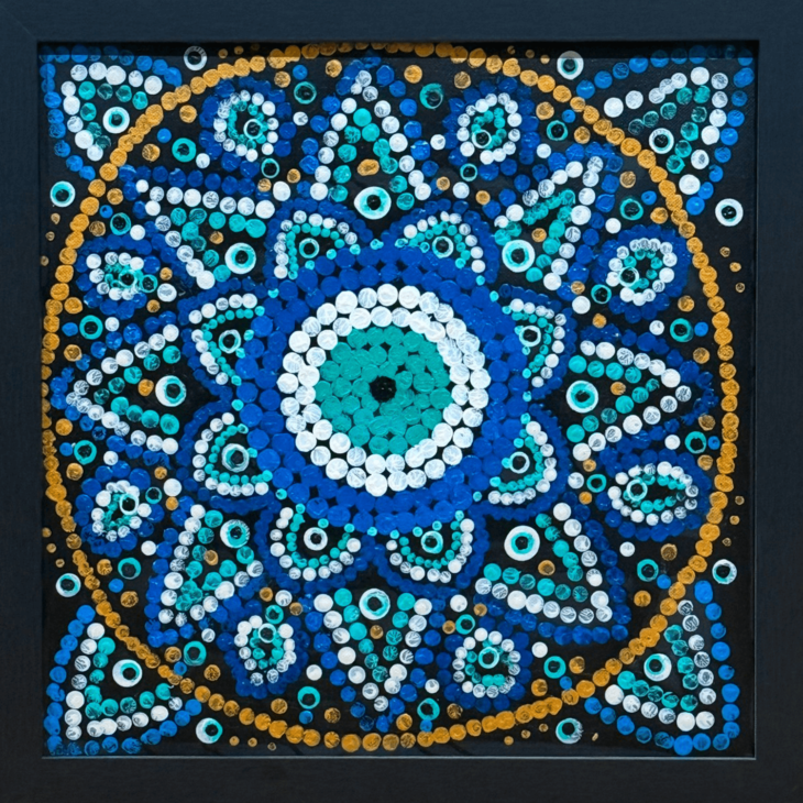 Celestial Bloom Mandala Art