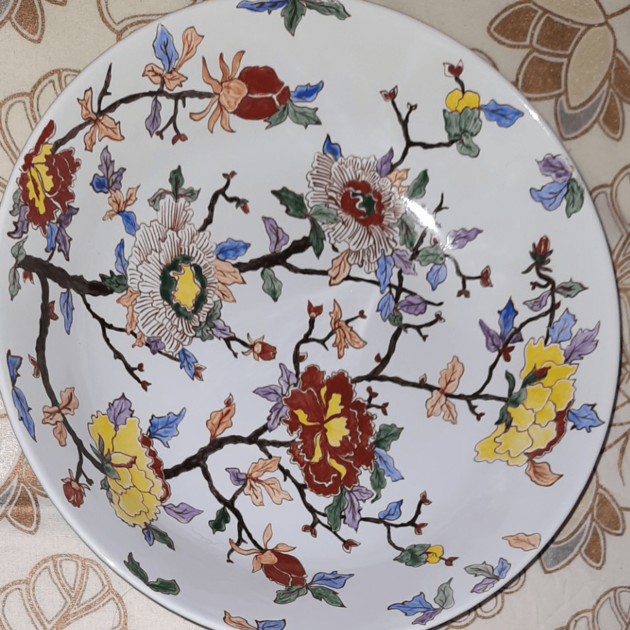 Garden of Elegance Porcelain Plate Painting