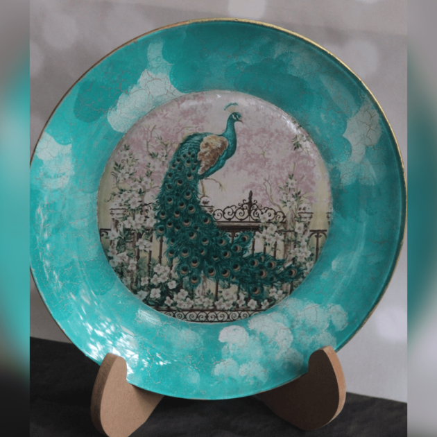 The Regal Peacock Plate