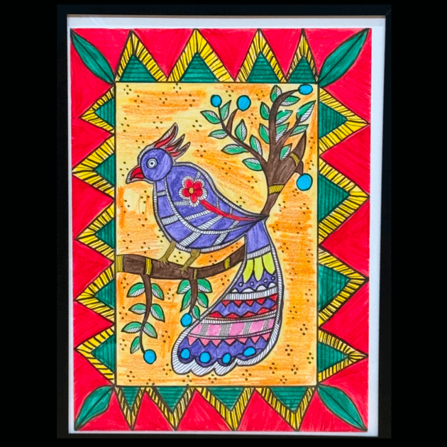 Vibrant Melody Kalamkari Painting