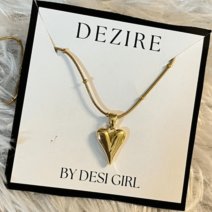 Elegant Elongated Heart Necklace