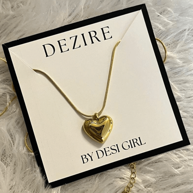 Golden Heart Classic Necklace