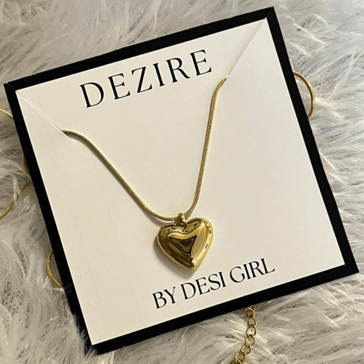 Golden Heart Classic Necklace